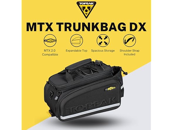 Topeak MTX TrunkBag - Rear Bicycle Bag - Spacious Storage an (Open Box)