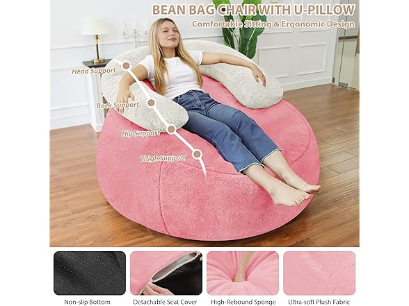 HABUTWAY Giant Bean Bag Chair