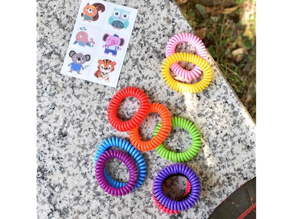 20 Pack Mosquito Bracelets with 4 Patches