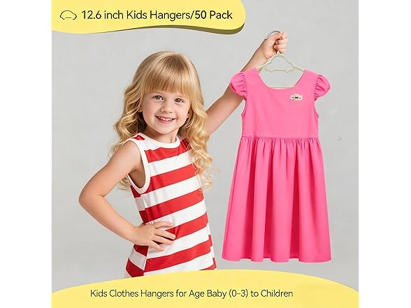 GoodtoU 50 Pack Kids Velvet Hangers