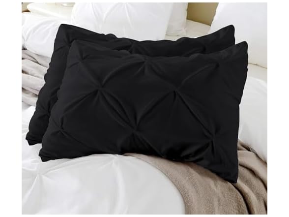 beddingstar Standard Pillow Shams-Black