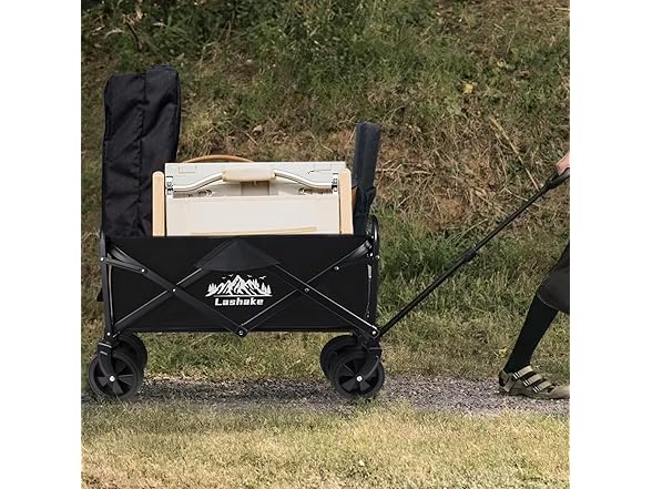 Heavy Duty Folding Wagon Cart with Wheels