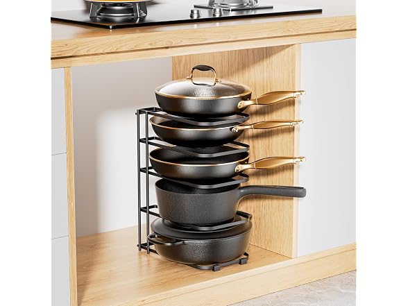 5-Tier Pot and Pan Organizer 13.6"