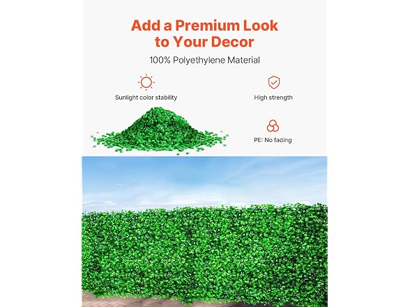 Artificial Boxwood Panel UV 24pcs Boxwood Hedge