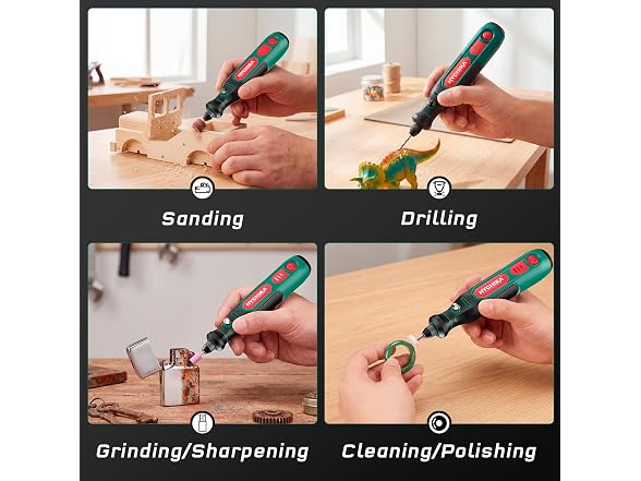 HYCHIKA Mini Cordless Rotary Tool Kit - 89PCS