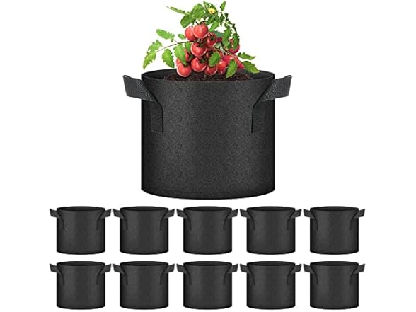 YSSOA YSSOA 10-Pack 3 Gallon Grow Bags, Tomoat