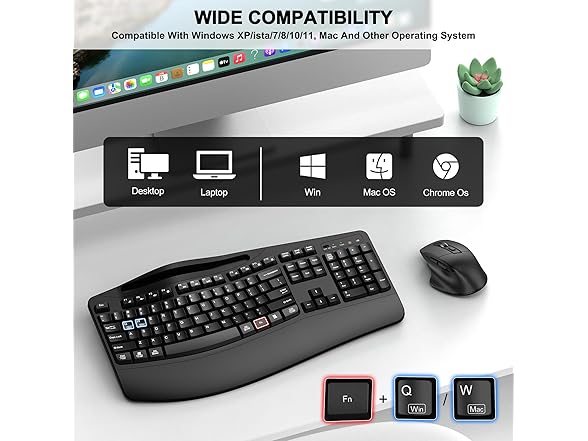 Wireless Keyboard and Mouse Combo | 2.4G