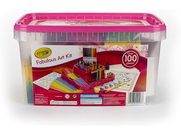 Crayola Fabulous Art Kit, Art Supplies Set, Over 100 Pieces