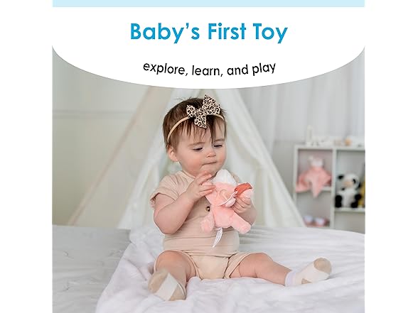 Carter's Fawn Plush Rattle w/Loop Teether