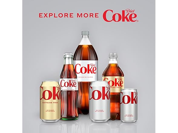 6PK Diet Coke Caffeine Free Soda 16.9 oz