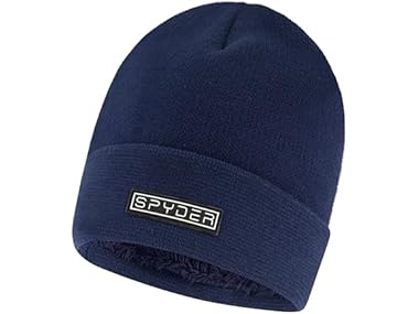 $11.99, Was $39, 69% Off! Spyder Mens Fur Lined Rib Knit Cuff Beanie dealfomo
