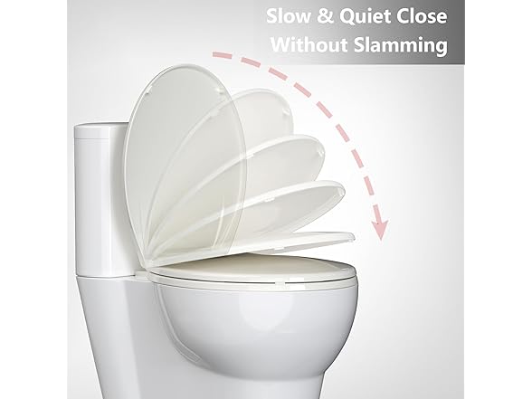 YardYonder Toilet Seat Round, Soft Close
