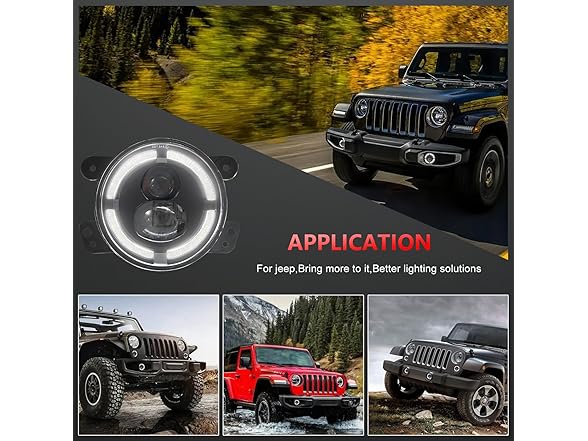 TopAutoGear 4 Inch Round LED Fog Lights