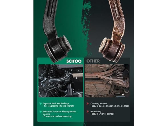SCITOO 4pcs Front Suspension Kit Lower Upper K1
