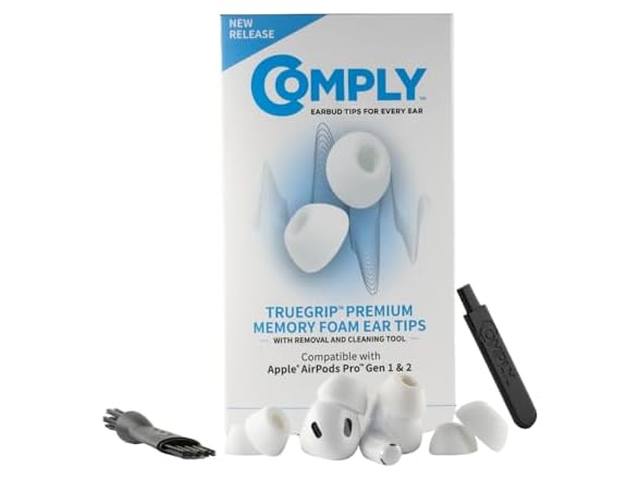 (3 Pairs) Comply Memory Foam Earbud Tips for Apple AirPods Pro 1 & 2