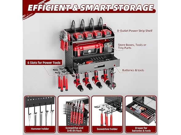 SEENWUUN Power Tool Organizer Mount