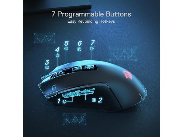 Redragon M693 LIT Wireless RGB Gaming Mouse