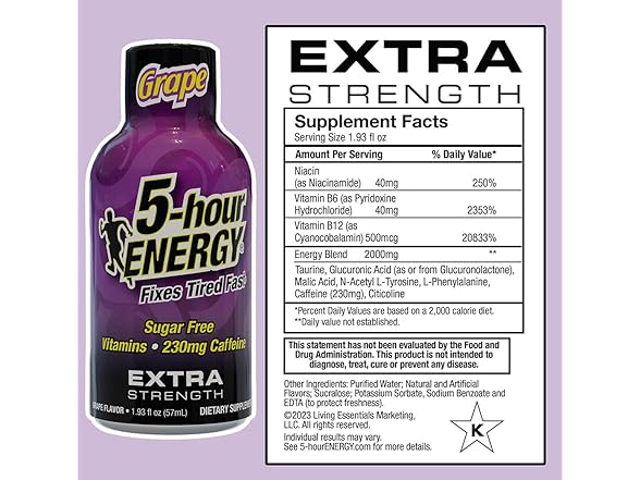 5-hour ENERGY Shot, Grape Flavor, 30 Count