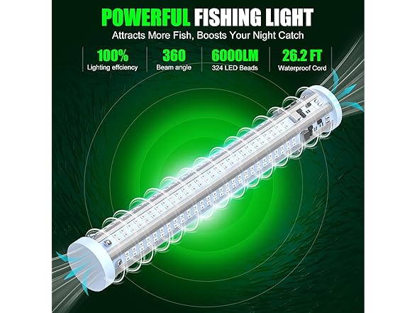 Crtbelfy Underwater Fishing Light