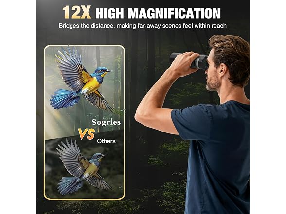Sogries 12x42 HD Binoculars w/ Tripod