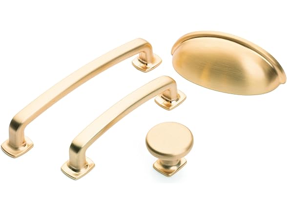 DIVERSA HARDWARE Diversa Brushed Gold Trinity Pull