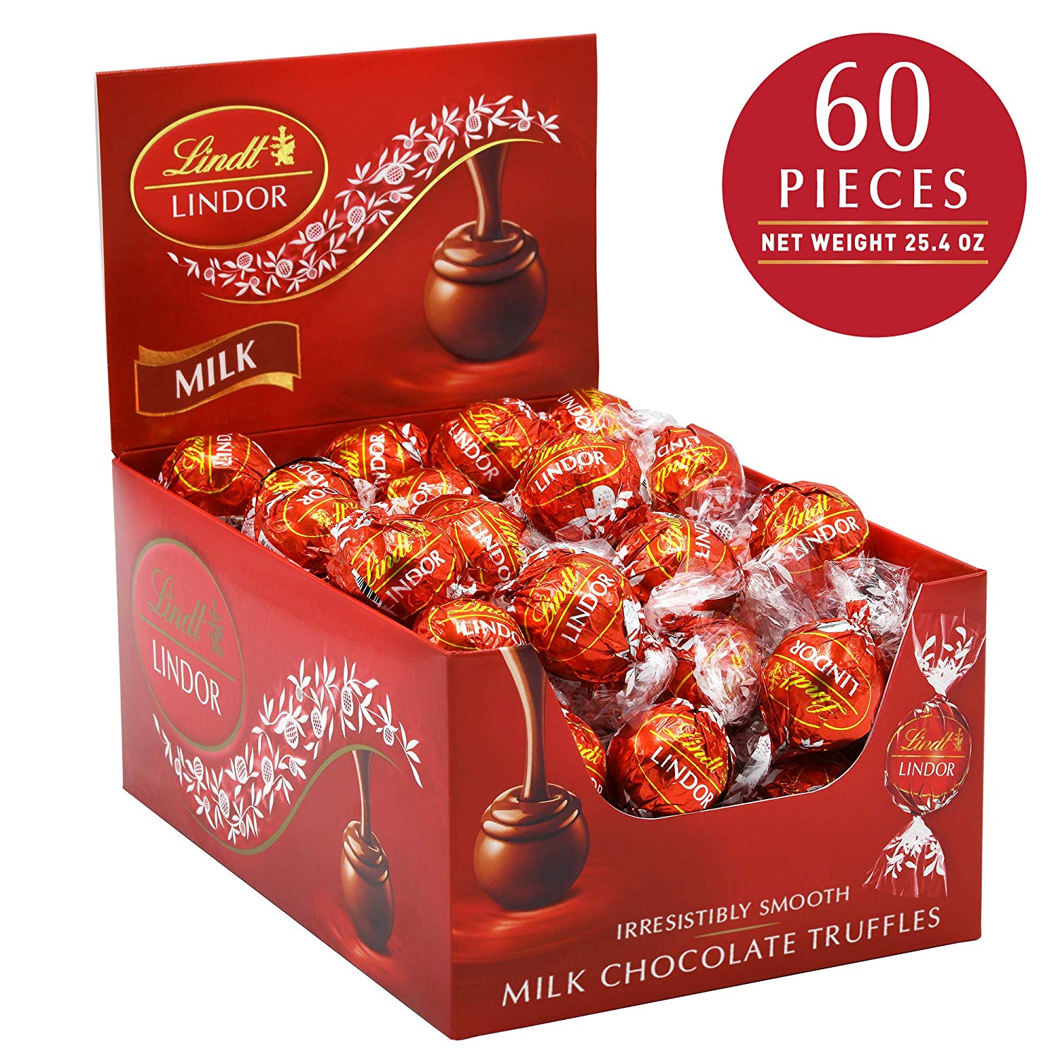 Lindt LINDOR Milk Choc Truffles 60ct Box - Gallery 6