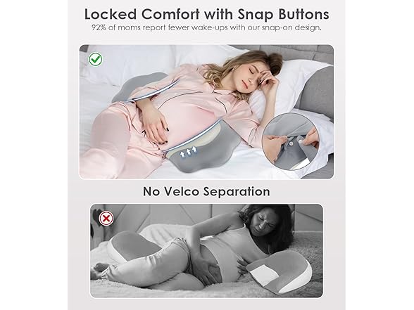 DONAMA Memory Foam Pregnancy Pillow