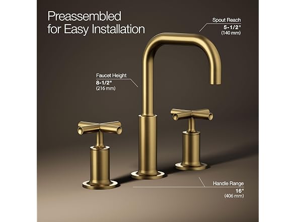 KOHLER K-14406-3-2MB Purist Widespread