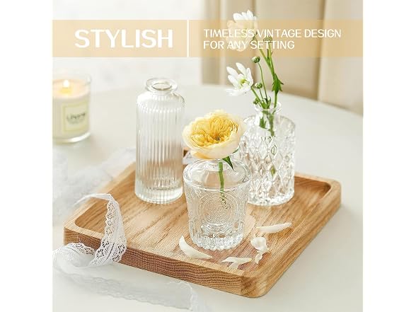 anquephd 32-Pack Glass Bud Vase Wedding