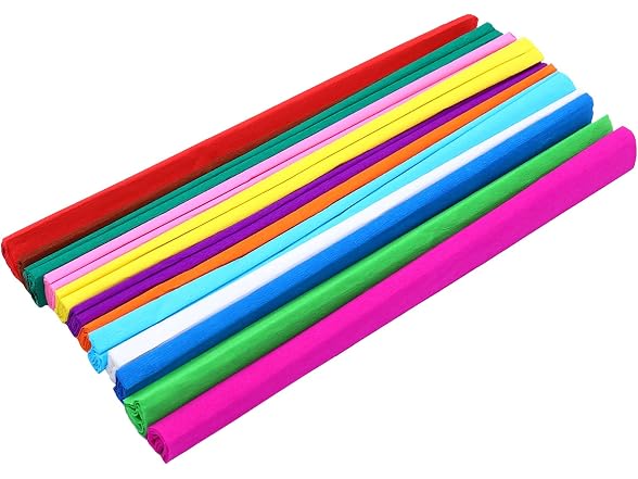 EXCEART 12 Rolls Crepe Paper Rolls 12