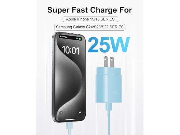 MAILESI 25W USB-C Fast Charger Cable 2-Pack