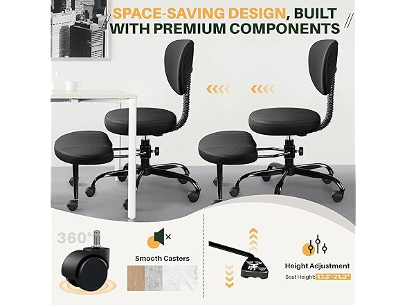 Primy Criss Cross Office Chair - ADHD Cross Legged Chair wit (Open Box)