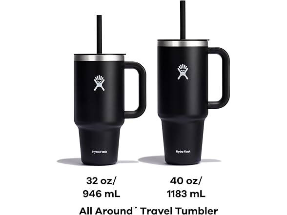 Hydro Flask Travel Tumbler, 32 Oz, Honey Ombre