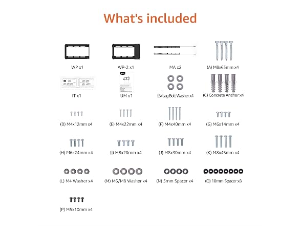 Amazon Basics Low Profile TV Wall Mount