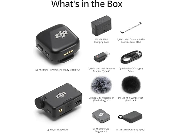 DJI Mic Mini (2 TX + 1 RX + Charging Ca
