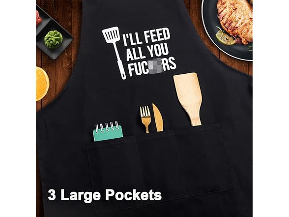 JALEBRO Funny Adjustable Apron
