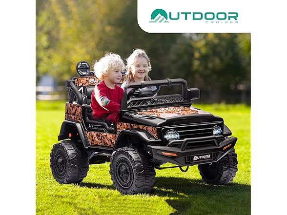 Outdoor Cruiser 12V Ride-On Car, Camo