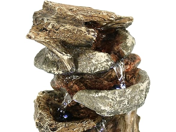 Sunnydaze Indoor Fountain with LED Lights 10.5"