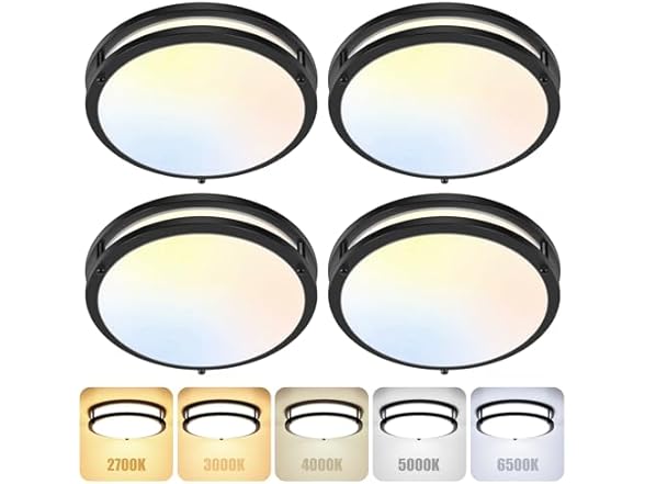 GoBright Flush Mount LED Ceiling Light Fixtures