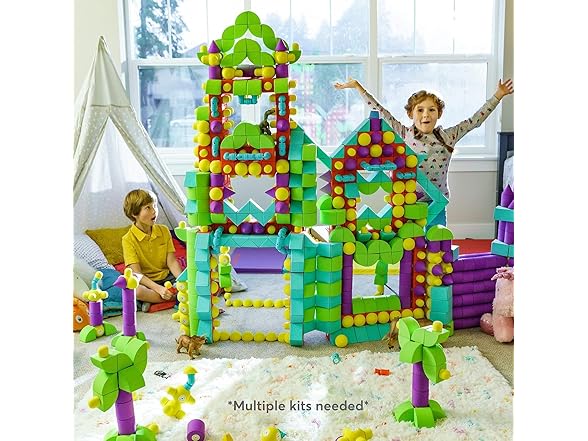 Blockaroo Magnetic Foam Building Blocks - 50-Piece Set