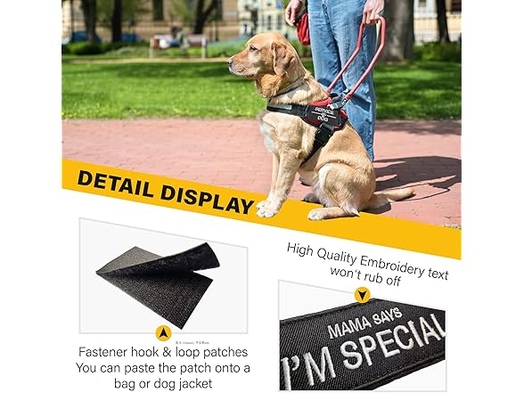 HANWER Service Dog Patches Set, 10Pack