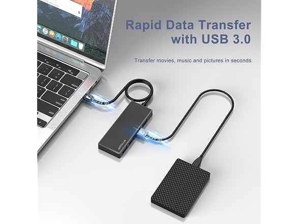 ANYPLUS USB C Hub, 4 Ports