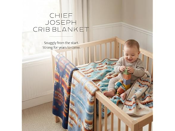 Pendleton Chief Joseph Crib Blanket 32" x 44"