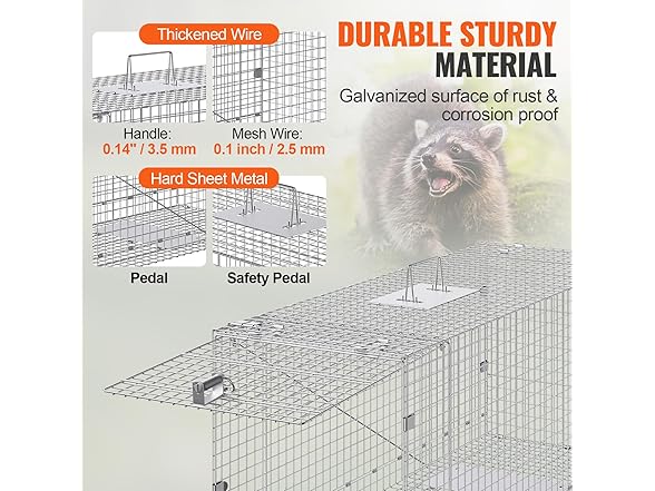VEVOR Live Animal Cage Trap