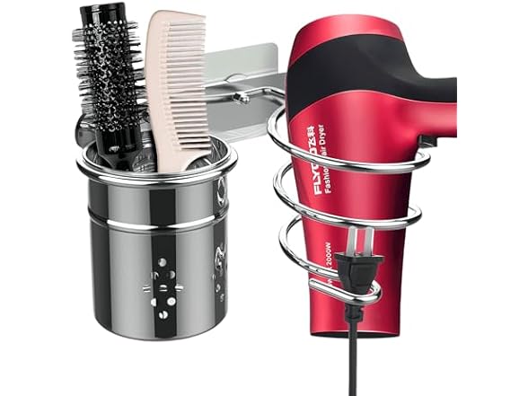 Hair Dryer Holder Wall Mount 2-Pack