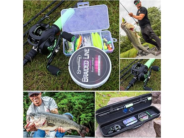 Sougayilang Ultralight Fishing Rod Reel Combos -