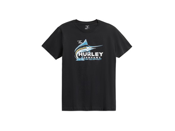 Hurley Morning Fish Graphic Tee - Black