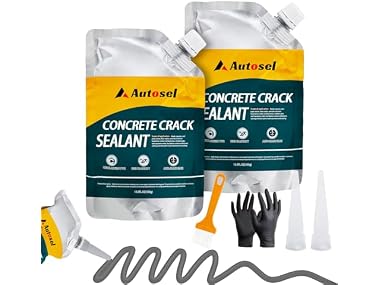 $19.99, Was $39, 48% Off! Autosel Concrete Crack Filler 2Pcs dealfomo