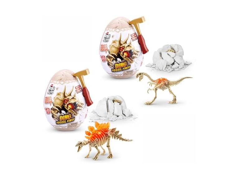 Robo Alive Mini Dino Fossil Find (Gigantoraptor & Stegosaurus)