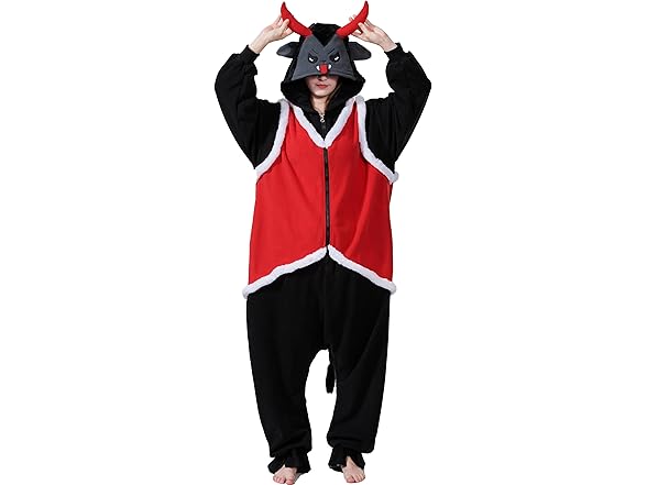 NAMHTOM Adult Devil Krampus Onesie